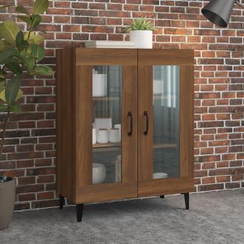 Aparador de madera de ingeniería 69,5x34x90 cm - Mueble de Almacenaje de Salón, Buffet para salón Moderno, Armario Auxiliar, Armario de Almacenamiento en color marrón roble