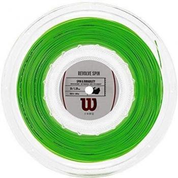 Wilson Revolve Spin Tennis String Reel 200m - 16 Gauge, Green, Co-polyester material, Designed for spin and control, Durable and resilient construction