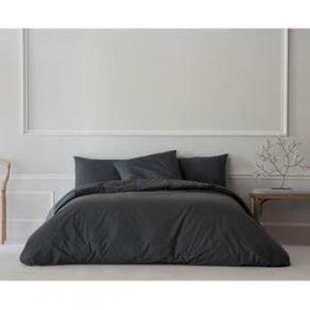 Funda Nórdica Ethere Maison Lisa con Cierre de Botones Antracita 240x220 cm