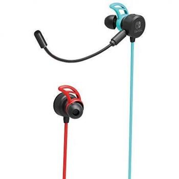 Hori - Auriculares Switch Azul/Rojo Neón