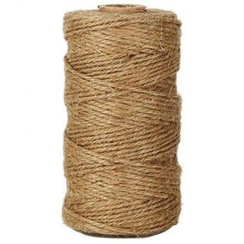 Westeng 1 mm trenzado cuerda de cáñamo sintético – Rollo de cordel de yute natural 100 M para aplicaciones de jardinería, libro, regalo