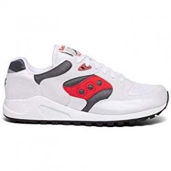 Saucony Jazz 4000 White/Grey/Red, Zapatillas de Atletismo para Hombre