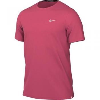 Camiseta de running Nike Miler Dri-FIT UV de manga corta para hombre - Rosa (S)