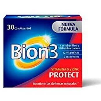 Bion3 Protect con Vitamina D y Zinc, 30 Comprimidos