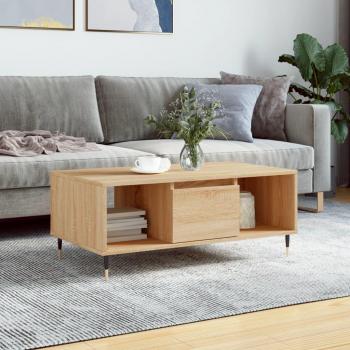 Mesa de centro Sonoma Oak 90x50x36,5 cm Madera Multicapa Marrón