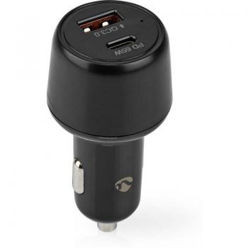 Cargador para coche Nedis 65W con 2 salidas USB-A / USB-C