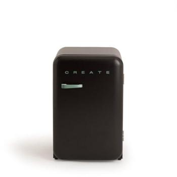 Frigorífico Retro Compacto 107L Gas R600a Ecológico Negro