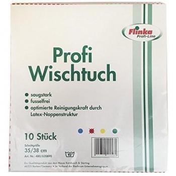 flinka profesional Wiper látex de estructura granulada wischtücher 35 x 38 cm Lunares Rojo