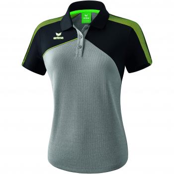 Erima GmbH Premium One 2.0 Polo de Tenis, Mujer, Verde/Negro/Blanco, 36