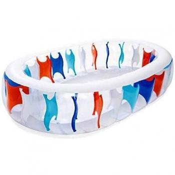 Piscina Hinchable Ovalada BestWay con Diseño Infantil de Rápida Instalación