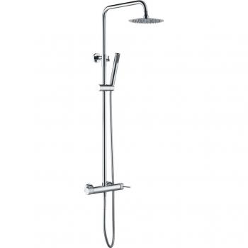 Conjunto de ducha monomando Line Imex con columna de ducha y características modernas