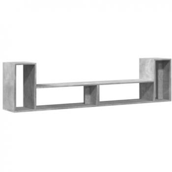 Mueble de TV 2 uds madera ingeniería gris hormigón 100x30x50cm