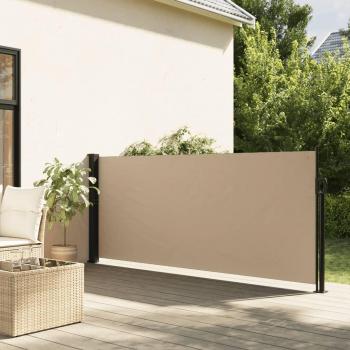 Tienda de campaña de sol lateral retráctil beige 140x300 cm