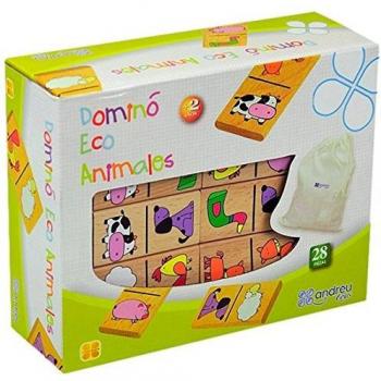 Andreu Toys - Dominó Eco Animales, 28 Piezas