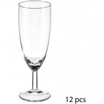 Pack 12 copas de cava flauta de cristal 15cl