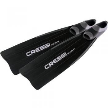 Cressi Gara 2000 HF Aletas calzantes, Adultos Unisex, Negro, 44/45