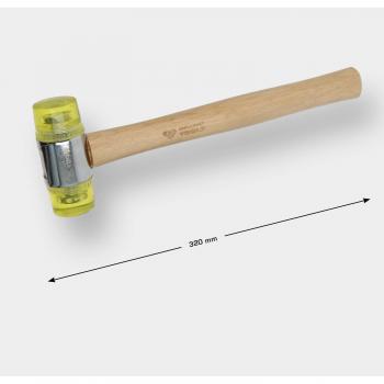 Martillo de plástico Brilliant Tools BT071930 con cabeza blanda de 40 mm