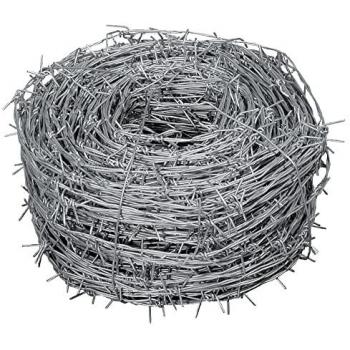 Alambre de Púas Galvanizado 100m para Jardinería y Bricolaje