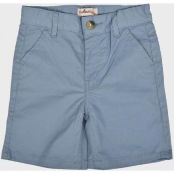Bermudas de niño azules con cierre de cremallera y bolsillos laterales