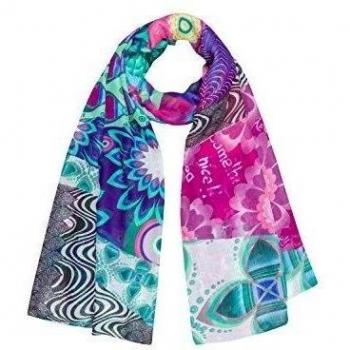 Desigual 50W53E7 - Pashmina para mujer, color maracuya 3119, talla única