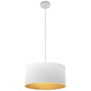 Colgante Anuska 1xe27 Blanco/Blanco-Oro 40x40 cm