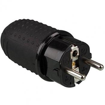 Perel Clavija IP44 de Goma Resistente a la Intemperie