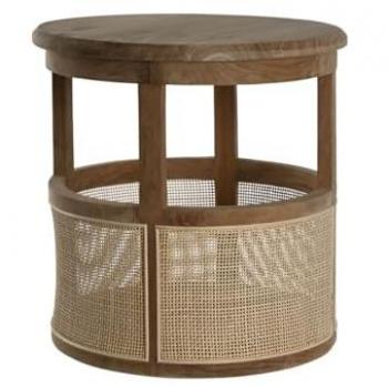 Mesa auxiliar Home ESPRIT Teca 42 x 42 x 42 cm