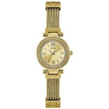 Guess Reloj Analógico para Mujer de Cuarzo con Correa en Acero Inoxidable W1009L2