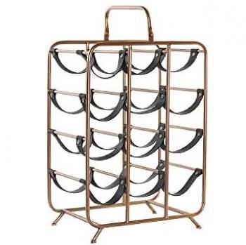 Botellero de Metal Cobre DKD Home Decor - 37 x 23,5 x 54 cm