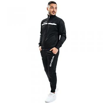 Givova Chándal One Full Zip Negro/Blanco TT012-1003 3XS