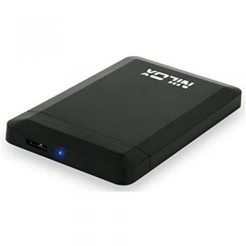 Nilox 06 nx1025u3001 Box vacío para Disco Duro DE 2.5, Plastic, Negro