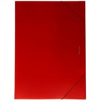 Plus Office B186-RD - Carpeta con solapas, A3, rojo