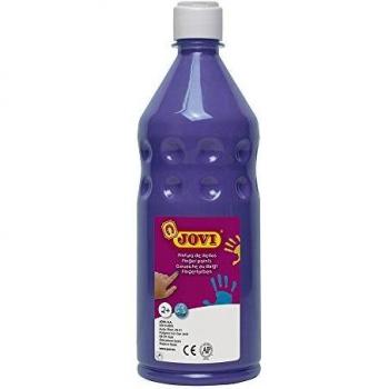 Jovi Botella de Pintura Dedos, 750 ml, Color Violeta