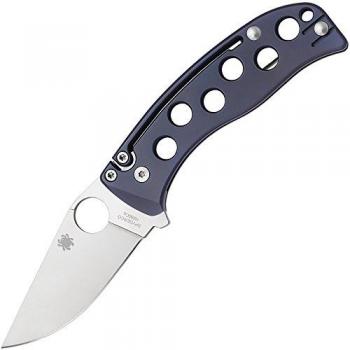 Spyderco Hoyos adjustar carpeta azul