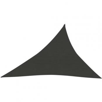 Toldo de vela gris antracita HDPE 160 g/m² 3x4x5 m