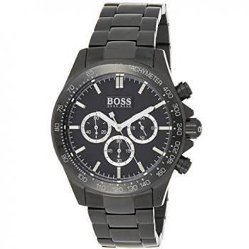 Hugo Boss 1512961 - Reloj de Cuarzo para Hombre, con Correa de Acero Inoxidable, Color Negro