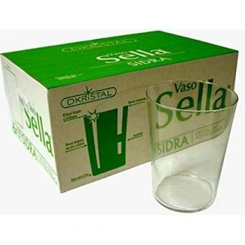 Dkristal Lote 6 Vasos Cristal Transparente Sella 500ML Sidra