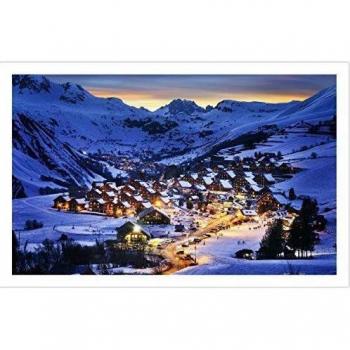 Puzzle 1000 Piezas de Plástico - Hermoso Atardecer en los Alpes Franceses