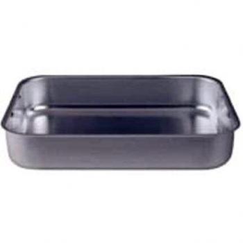 Rostiera de Aluminio 35x26cm con Manijas - Agnelli FAMA5035 Silver
