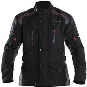 V Quattro Design – Chaqueta Moto hombre rd-51, Negro/Rojo
