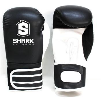 Sharkboxing SKF - Guantes de boxeo, color negro / blanco, talla 16 oz