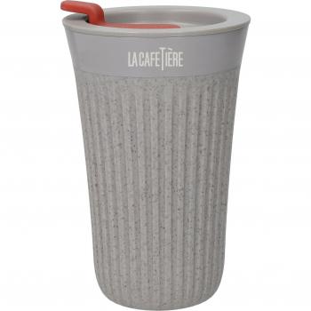 Taza de Café Reutilizable 'The Beanie', 340ml, Aislante, Con Asa Cómoda y A Prueba de Fugas, 90% Cáscara de Café Reciclada
