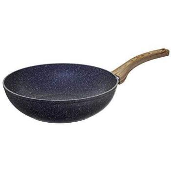 SECRET DE GOURMET 76547 Wok de Acero Forjado con Antiadherente Cerámico,, 28 Cm