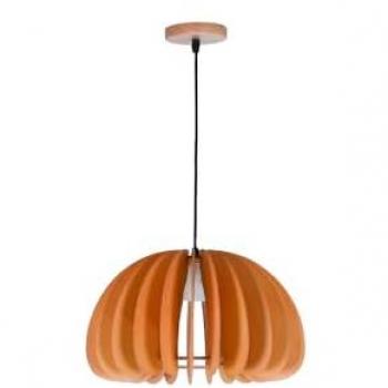 Lámpara Colgante Jaipur Bel Air 40W Regulable en Altura Madera Ø30 cm