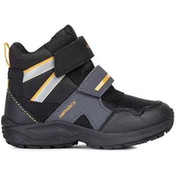 Geox J Kuray B ABX B Black/Yellow Durabuck 3 UK