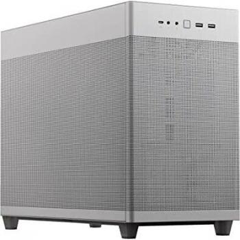 ASUS Prime AP201, MicroATX, 33 Liters, Compatible with Radiators Up to 360mm, Can Hold Video Cards Up to 338mm, Mesh Panels, Toolless Opening, USB Type-C Front, White