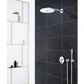 Grohe 29904LS0 Grohtherm Smartcontrol Termostato con cristal blanco, 3 Chorros Regulables, Moon White, Redondo