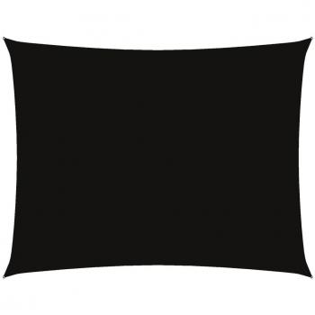 Sombrilla Toldo de Vela Rectangular Oxford 5x6 m Negro