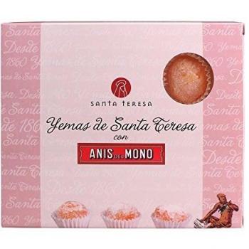 Santa Teresa - Yemas De Santa Teresa Ávila De Sabor Anís Del Mono - Elaboradas De Forma Artesanal Sin Aditivos Y Sin Conservantes - Dulce Gourmet Sabor Anís Del Mono. Caja 12 unds
