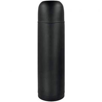 Metaltex Universe Black Termo Doble Pared, Negro, 0.75 litros